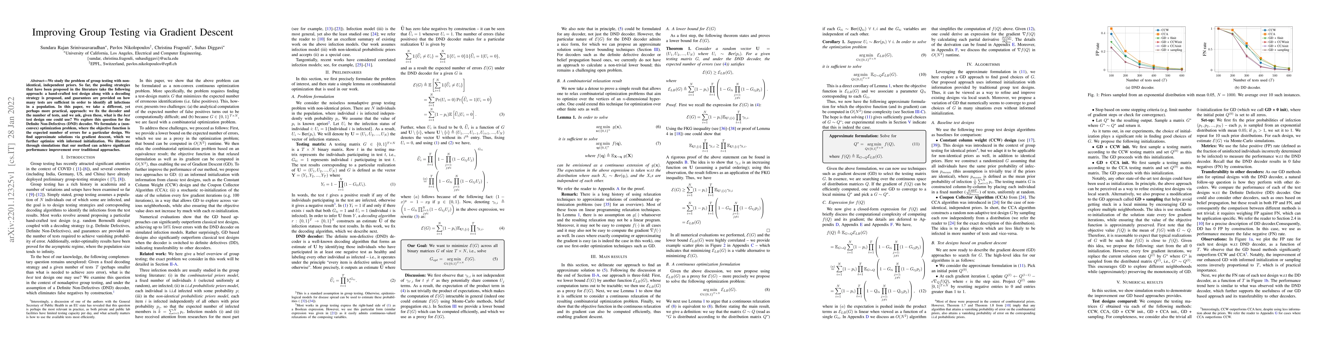 Thumbnail for Improving Group Testing via Gradient Descent
