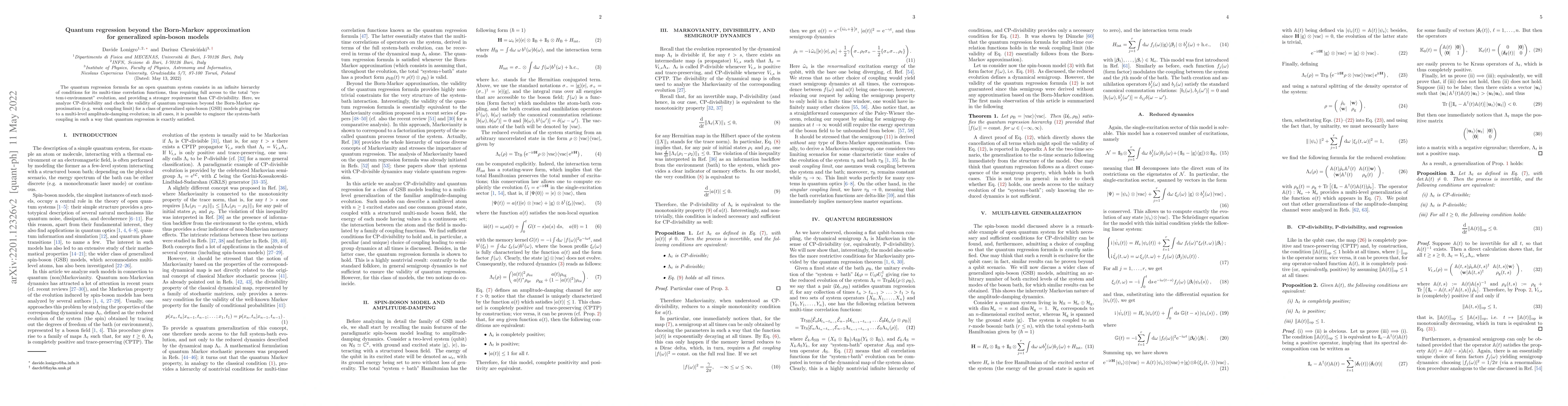 Thumbnail for Quantum regression beyond the Born-Markov approximation for generalized
  spin-boson models