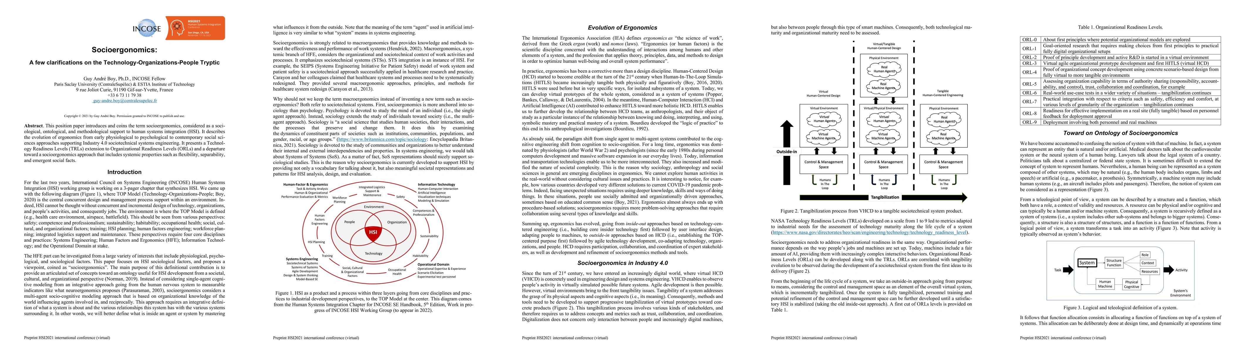 Thumbnail for Socioergonomics: A few clarifications on the
  Technology-Organizations-People Tryptic