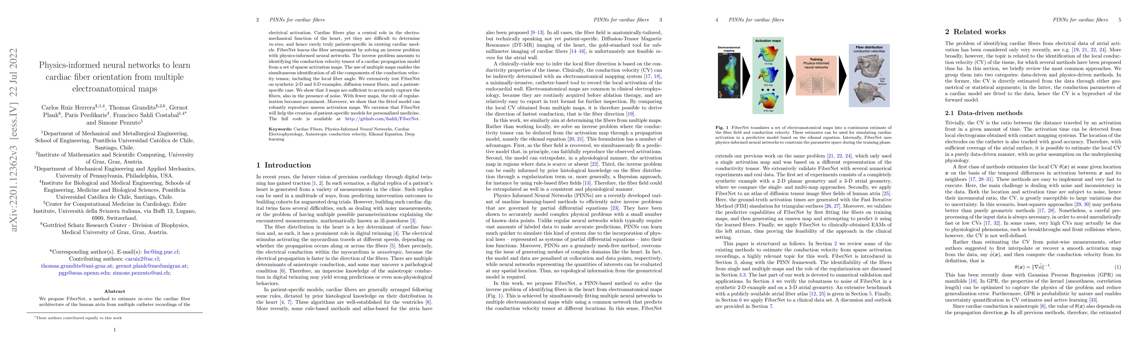 Thumbnail for Physics-informed neural networks to learn cardiac fiber orientation from
  multiple electroanatomical maps