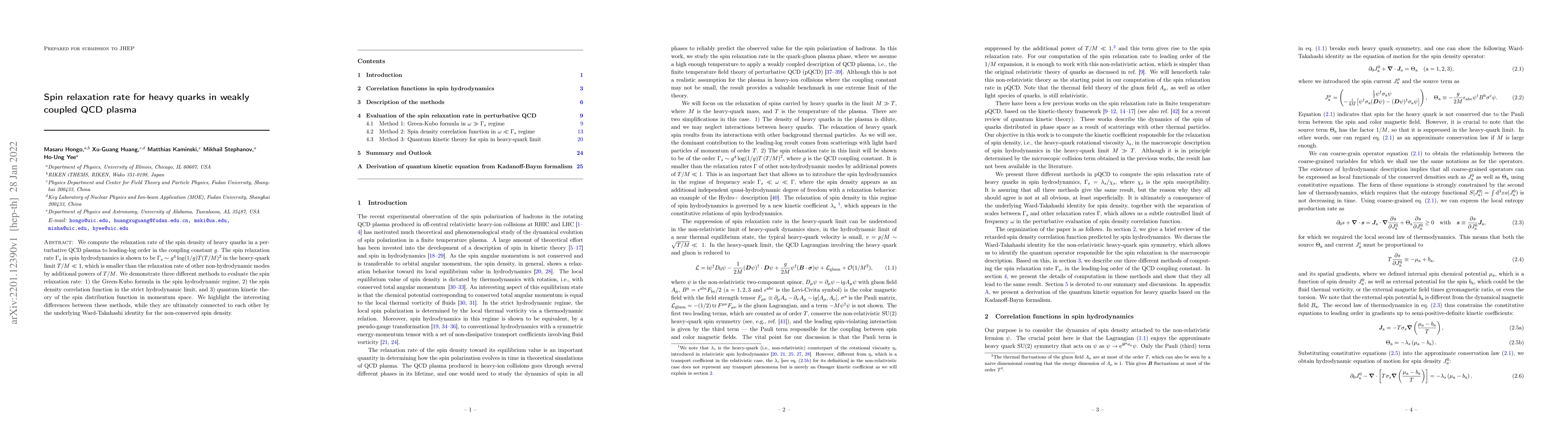 Thumbnail for Spin relaxation rate for heavy quarks in weakly coupled QCD plasma