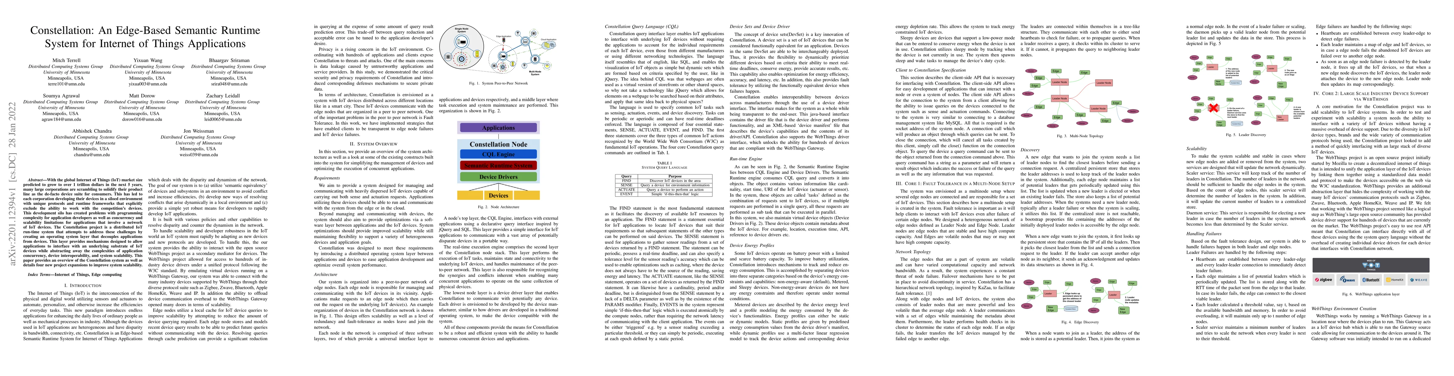 Thumbnail for Constellation: An Edge-Based Semantic Runtime System for Internet of
  Things Applications