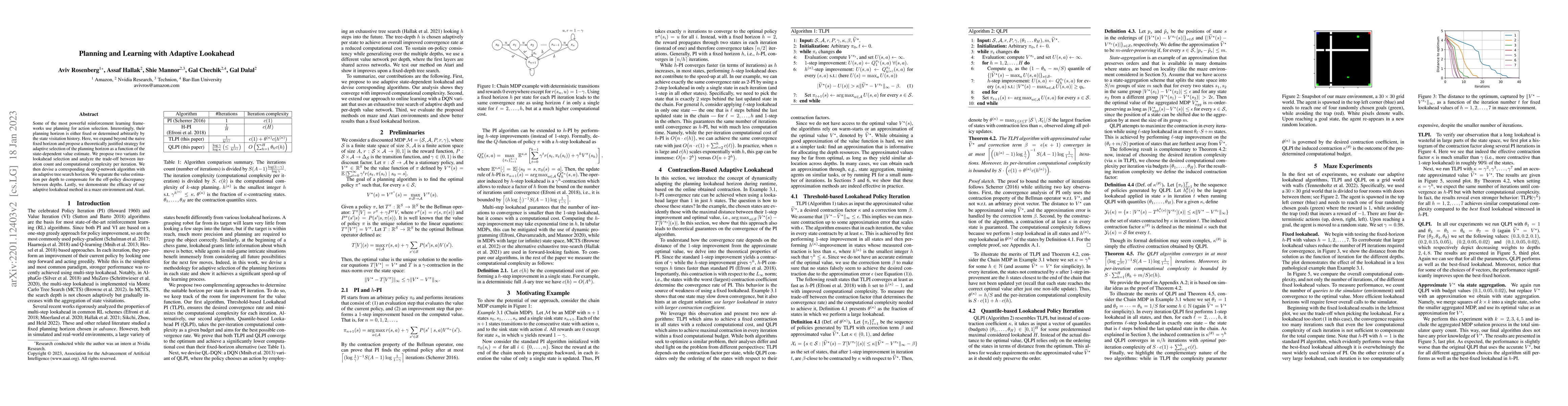 Thumbnail for Planning and Learning with Adaptive Lookahead
