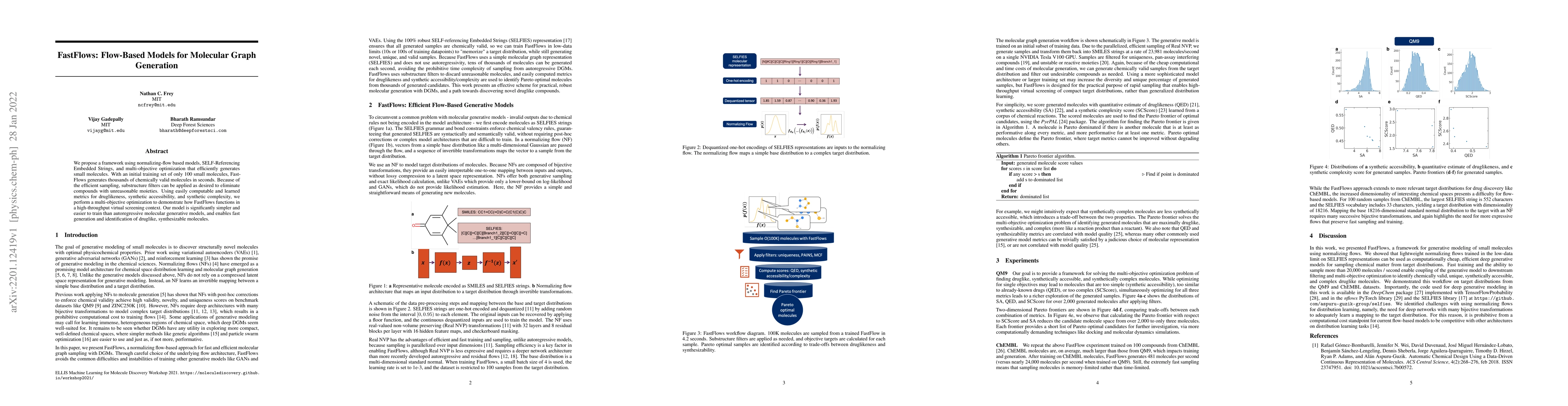 Thumbnail for FastFlows: Flow-Based Models for Molecular Graph Generation