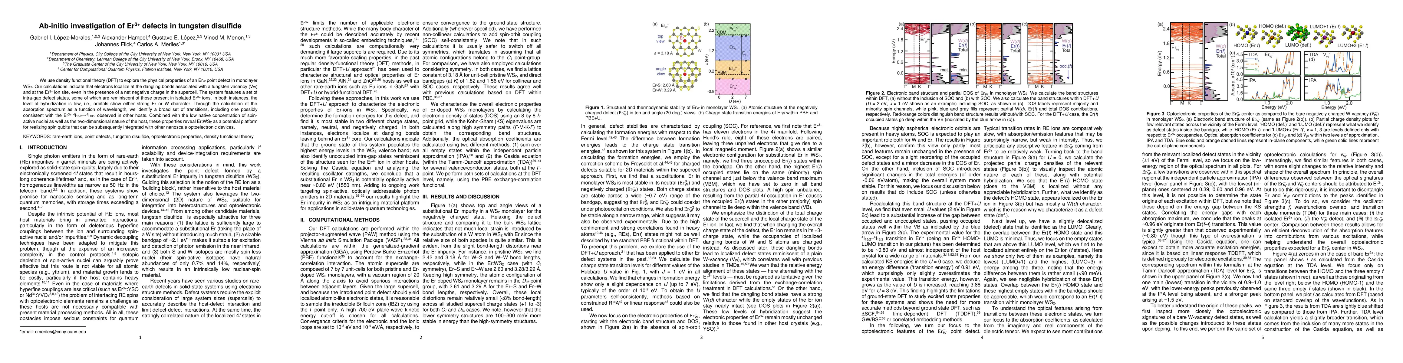 Thumbnail for Ab-initio investigation of Er3+ defects in tungsten disulfide