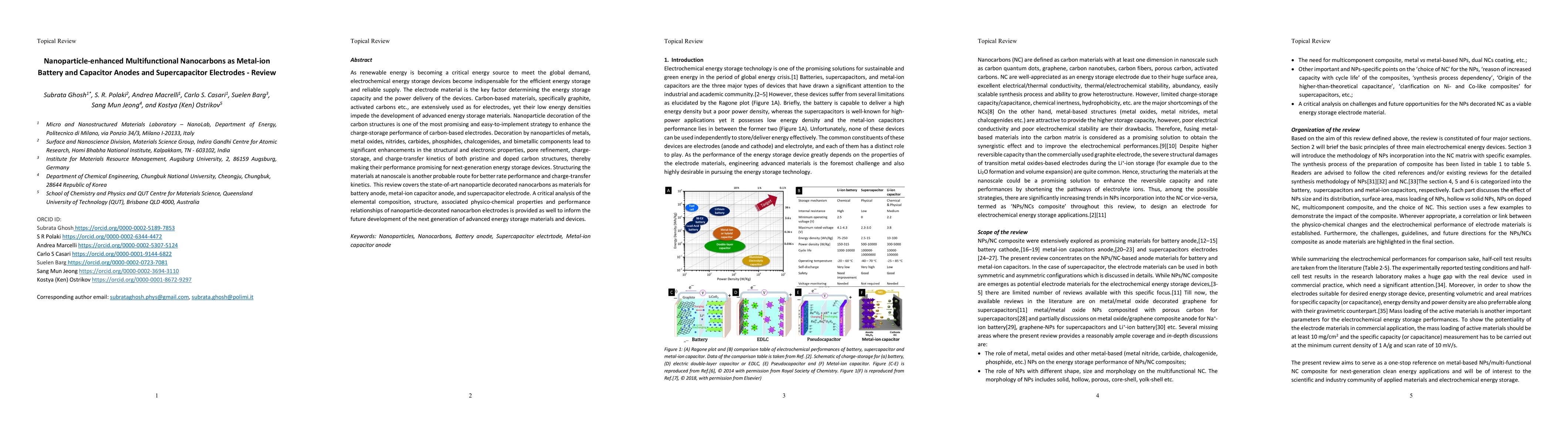 Thumbnail for Nanoparticle-enhanced Multifunctional Nanocarbons as Metal-ion Battery
  and Capacitor Anodes and Supercapacitor Electrodes -- Review