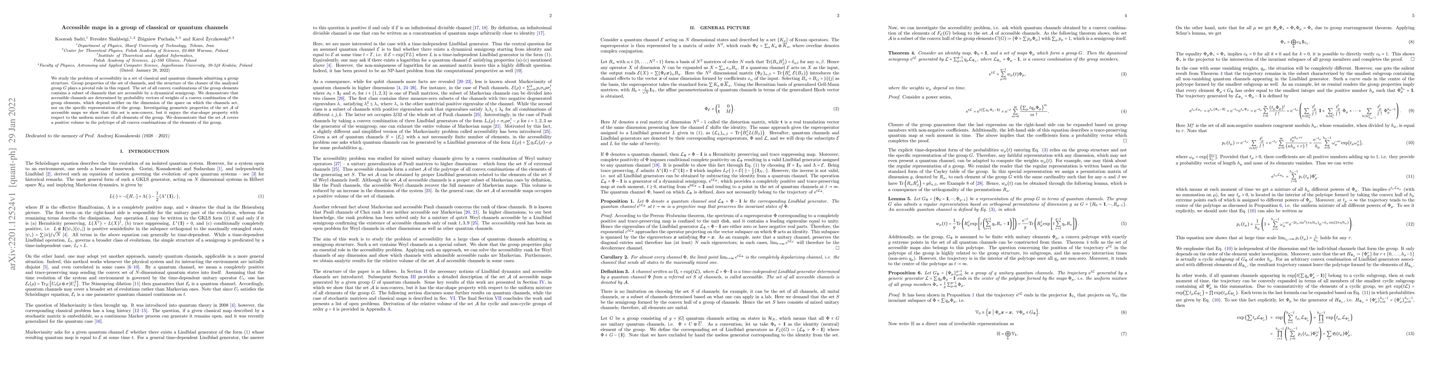 Thumbnail for Accessible maps in a group of classical or quantum channels