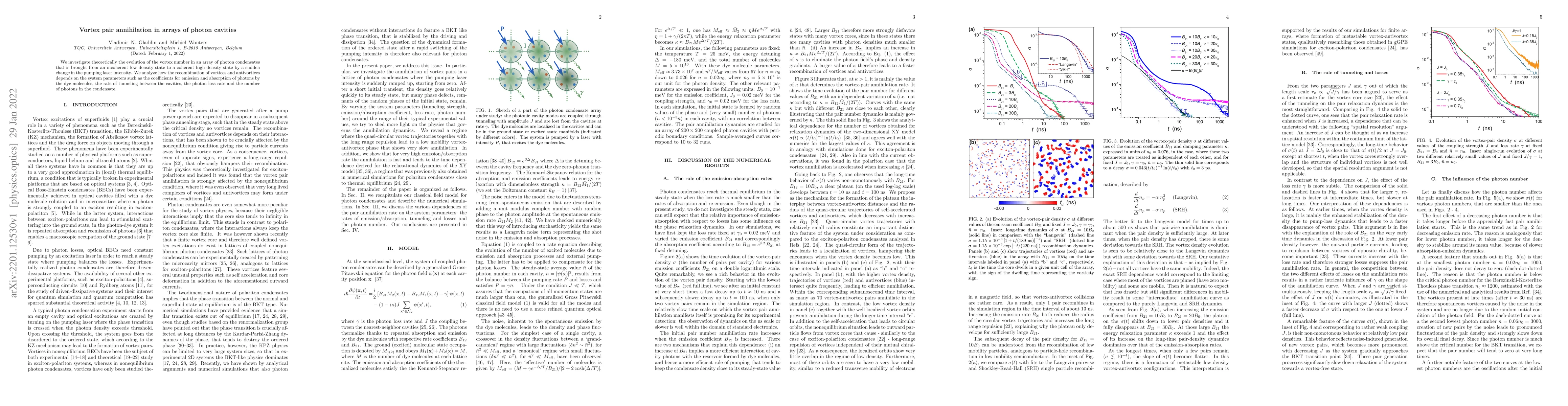 Thumbnail for Vortex pair annihilation in arrays of photon cavities