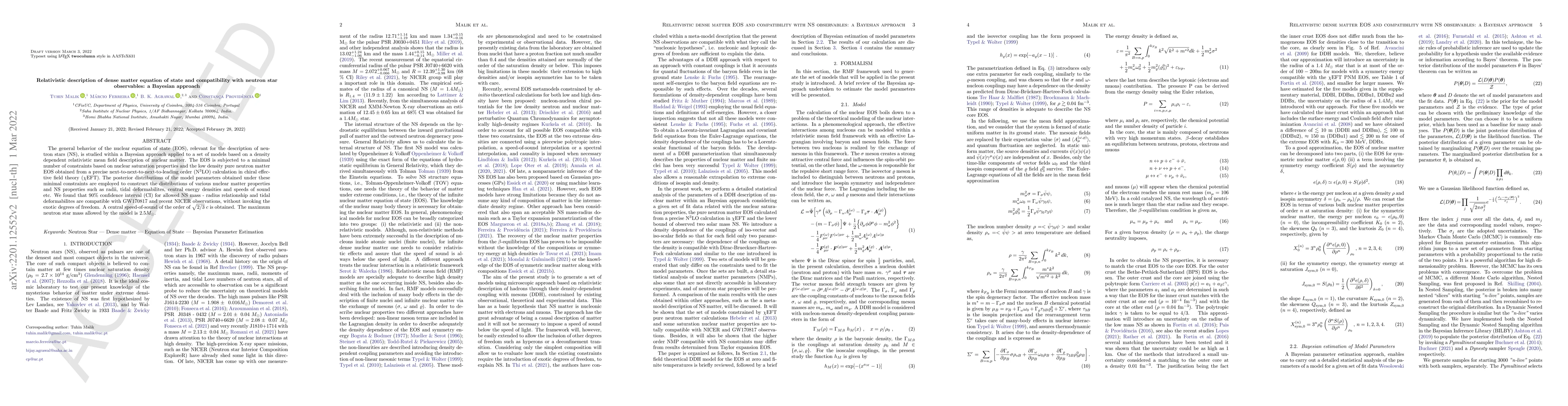 Thumbnail for Relativistic description of dense matter equation of state and
  compatibility with neutron star observables: a Bayesian approach