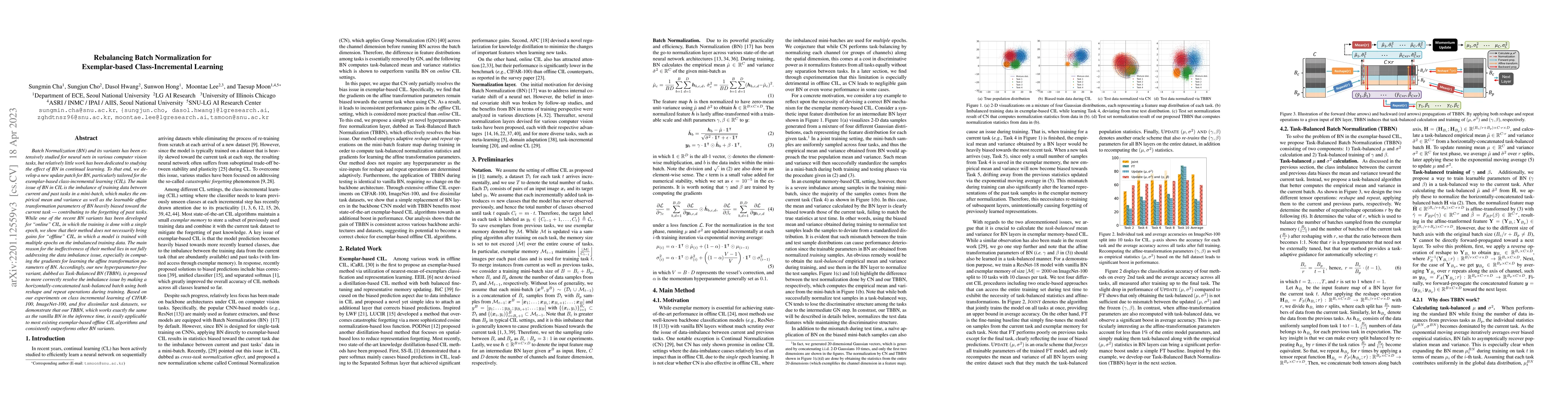 Thumbnail for Rebalancing Batch Normalization for Exemplar-based Class-Incremental
  Learning