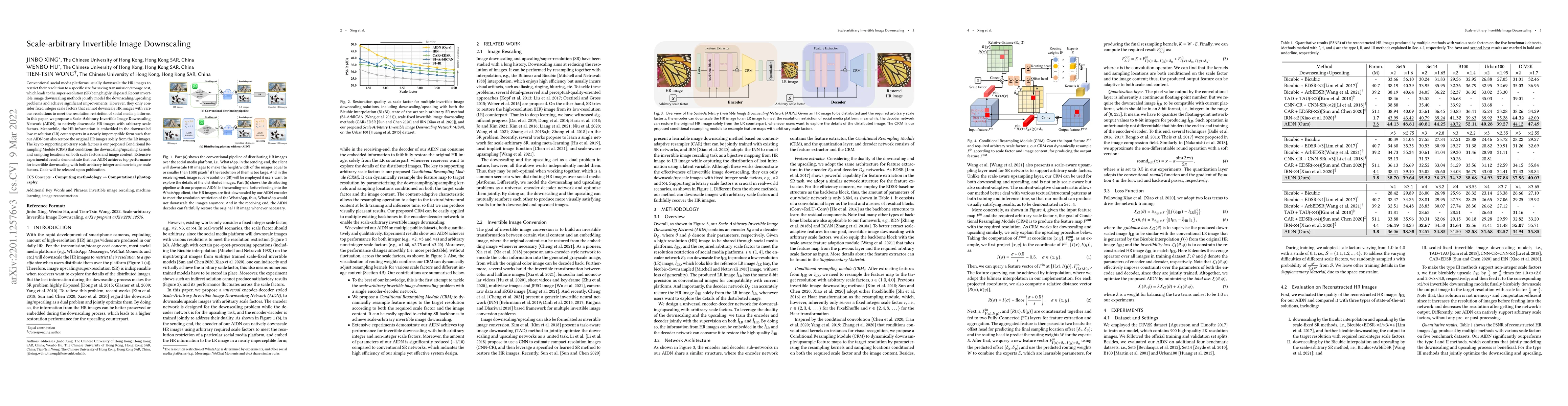 Thumbnail for Scale-arbitrary Invertible Image Downscaling