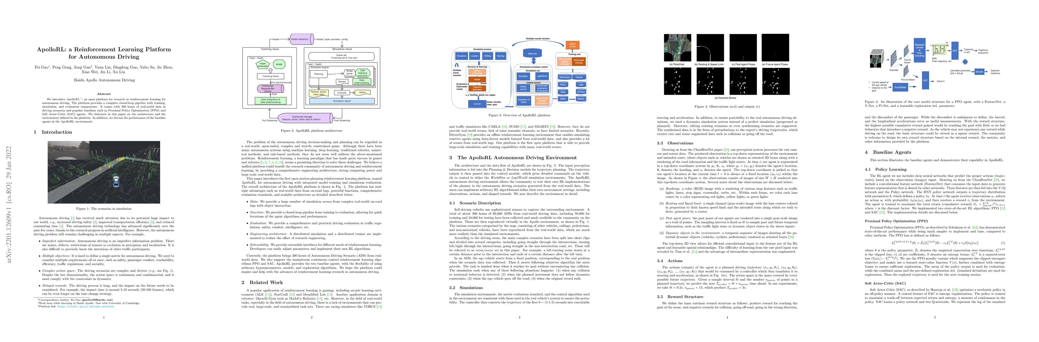 Thumbnail for ApolloRL: a Reinforcement Learning Platform for Autonomous Driving