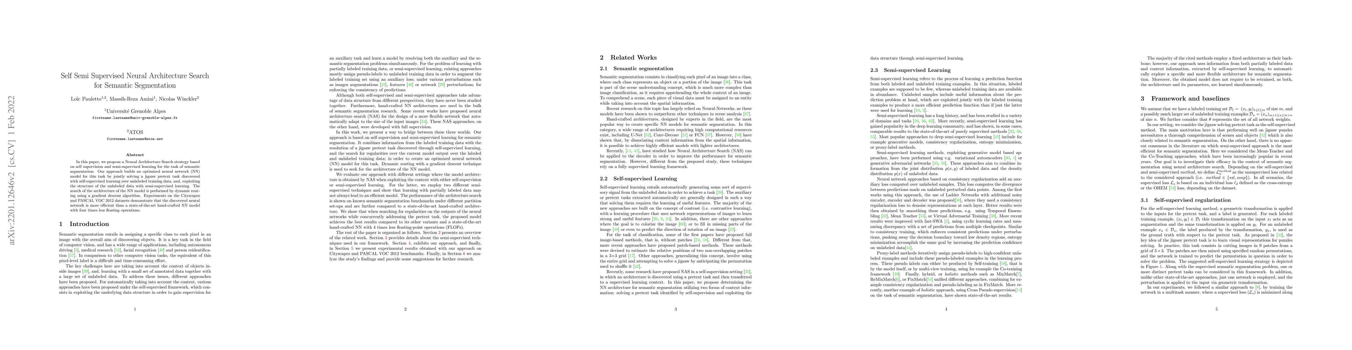 Thumbnail for Self Semi Supervised Neural Architecture Search for Semantic
  Segmentation