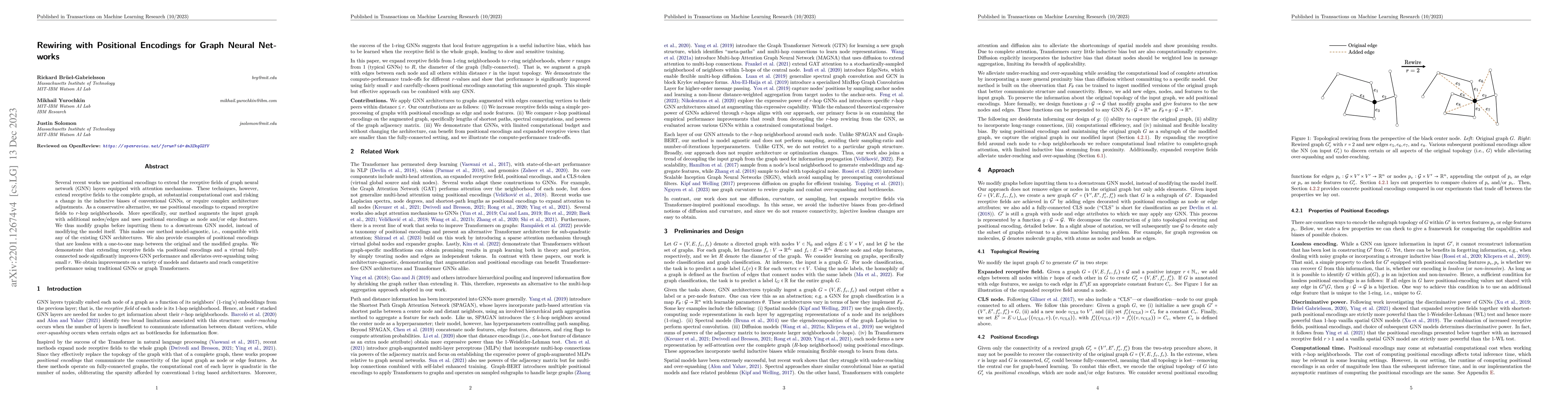 Thumbnail for Rewiring with Positional Encodings for Graph Neural Networks