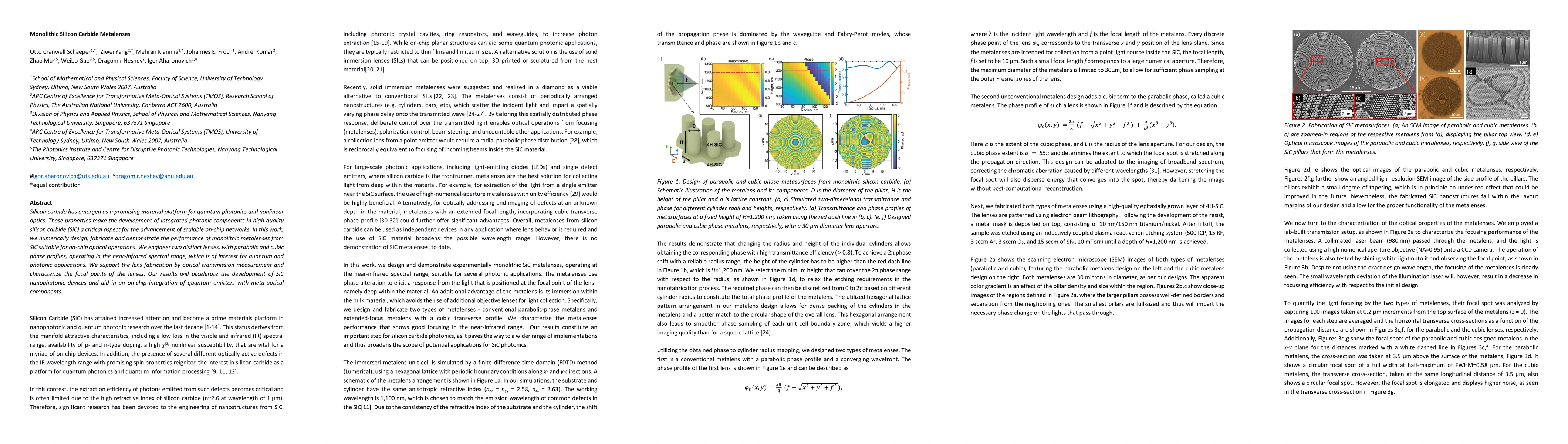 Thumbnail for Monolithic Silicon Carbide Metalenses