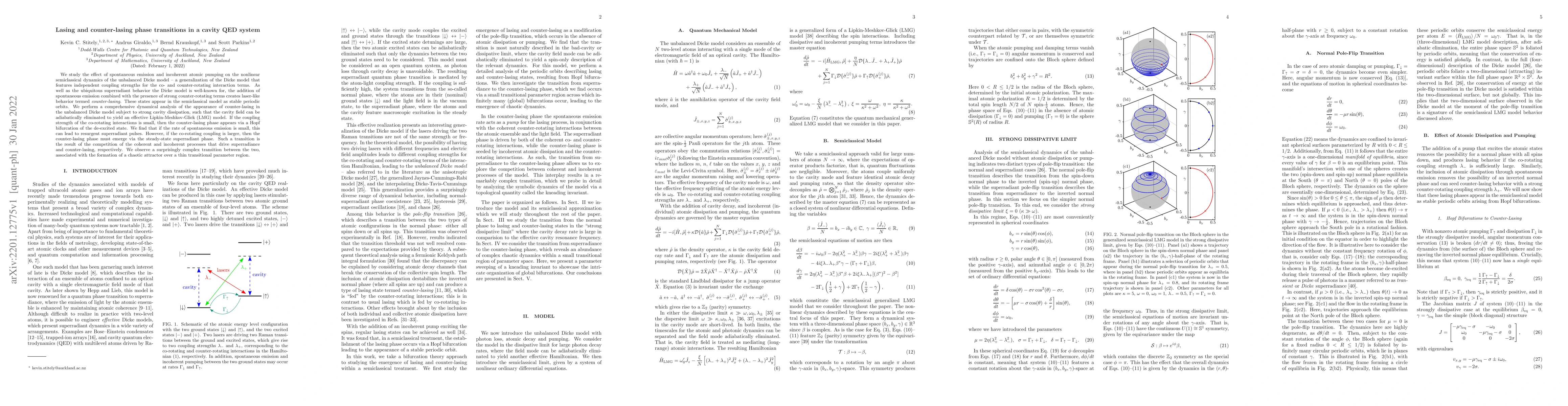 Thumbnail for Lasing and counter-lasing phase transitions in a cavity QED system