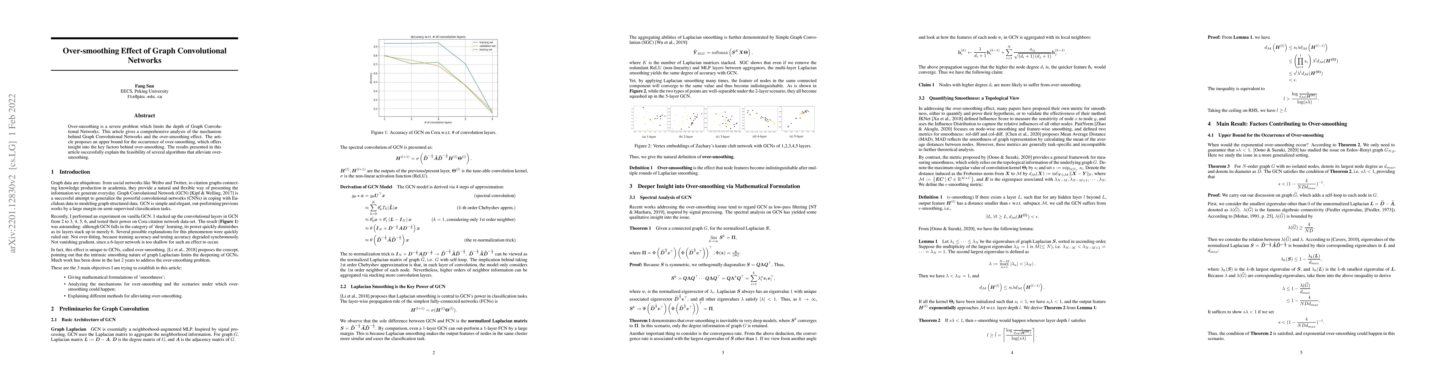 Thumbnail for Over-smoothing Effect of Graph Convolutional Networks