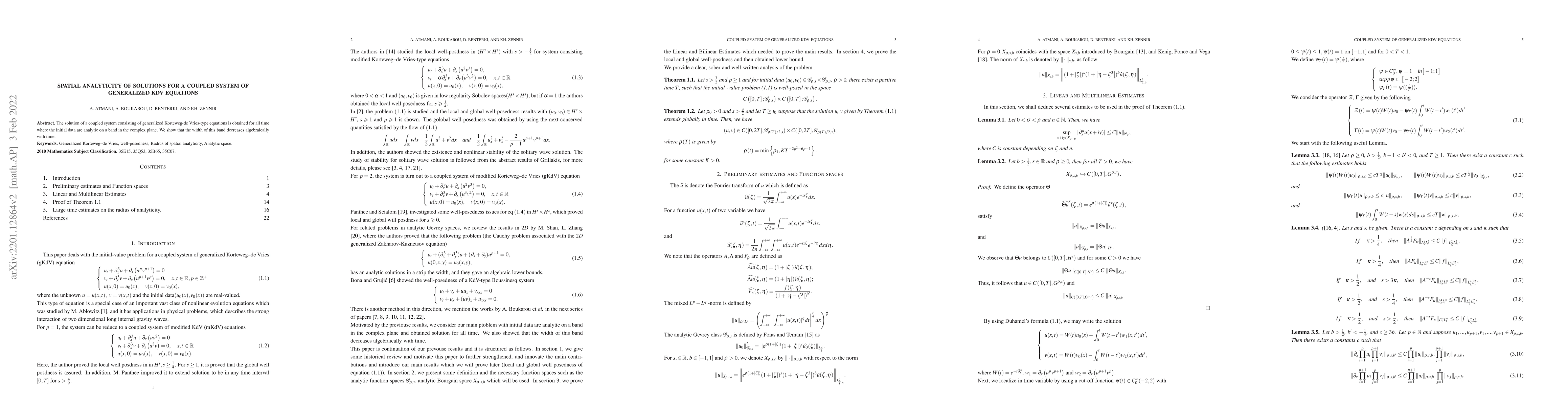 Thumbnail for Spatial analyticity of solutions for a coupled system of generalized KdV
  equations