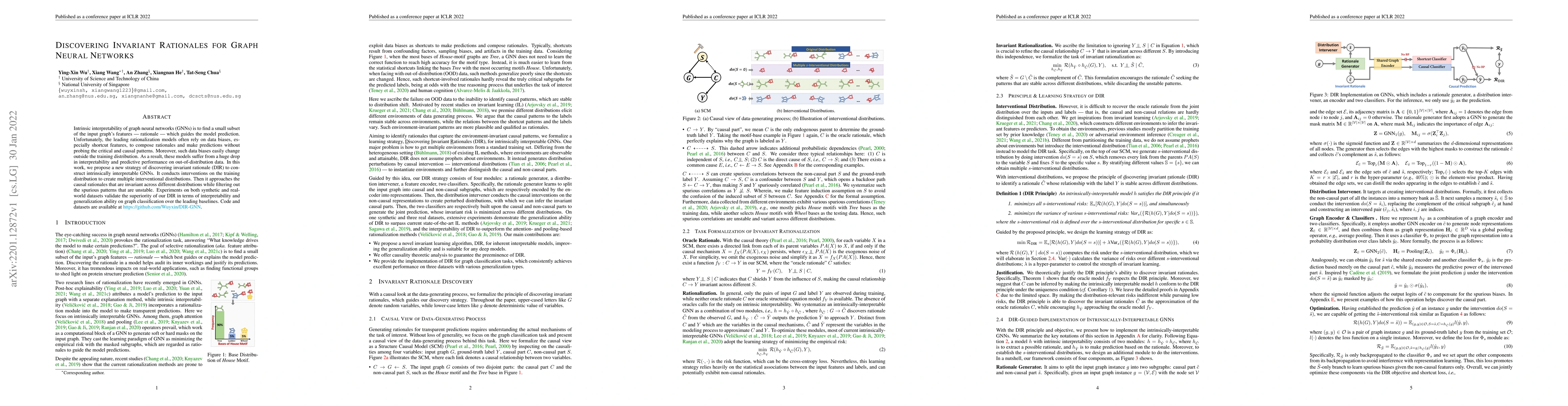 Thumbnail for Discovering Invariant Rationales for Graph Neural Networks