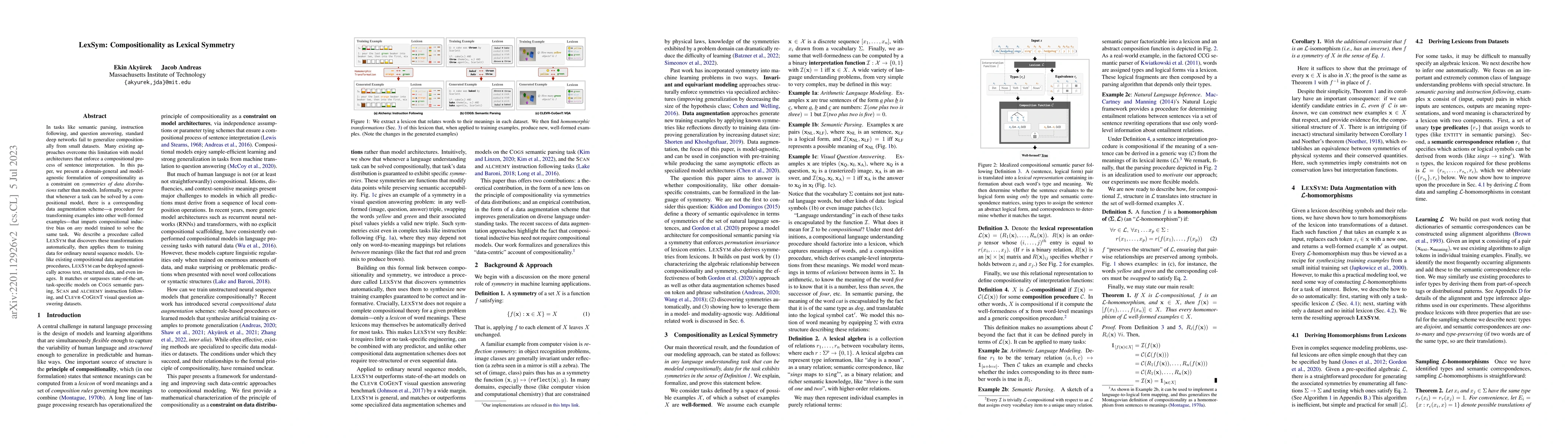 Thumbnail for Compositionality as Lexical Symmetry