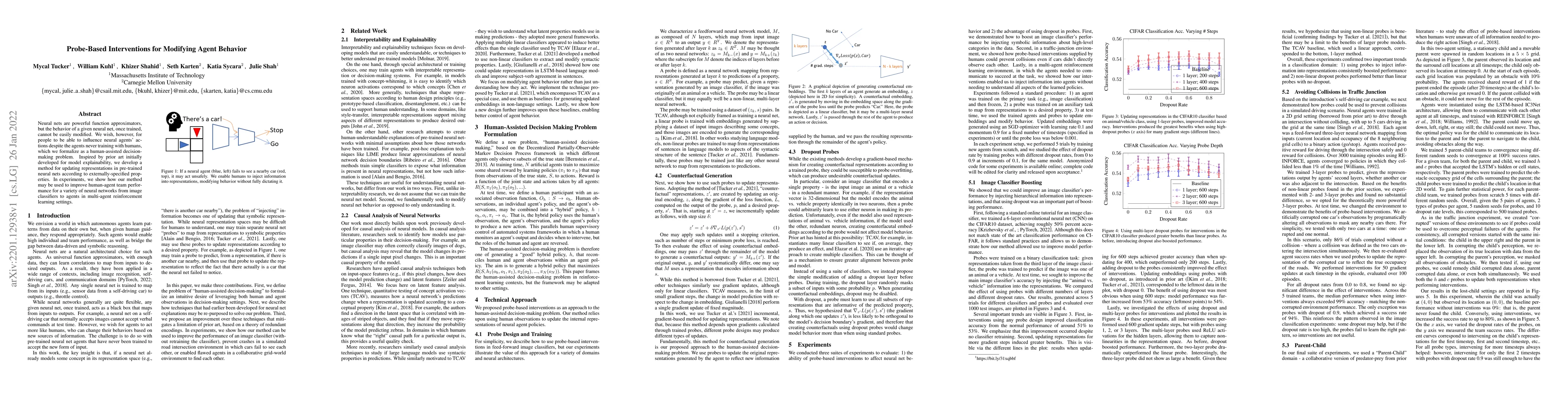 Thumbnail for Probe-Based Interventions for Modifying Agent Behavior