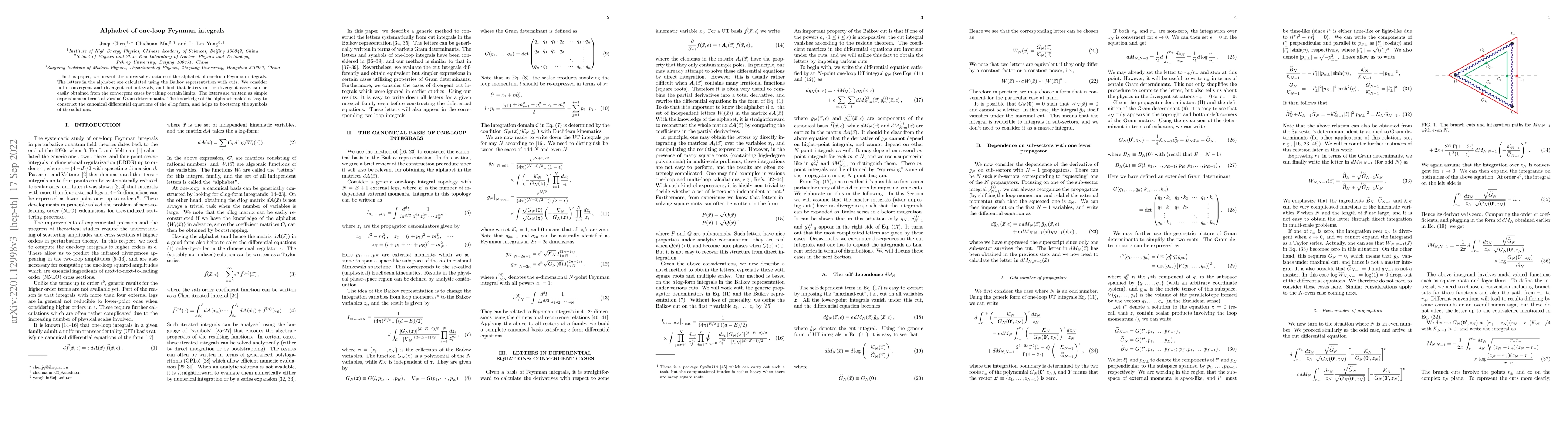 Thumbnail for Alphabet of one-loop Feynman integrals