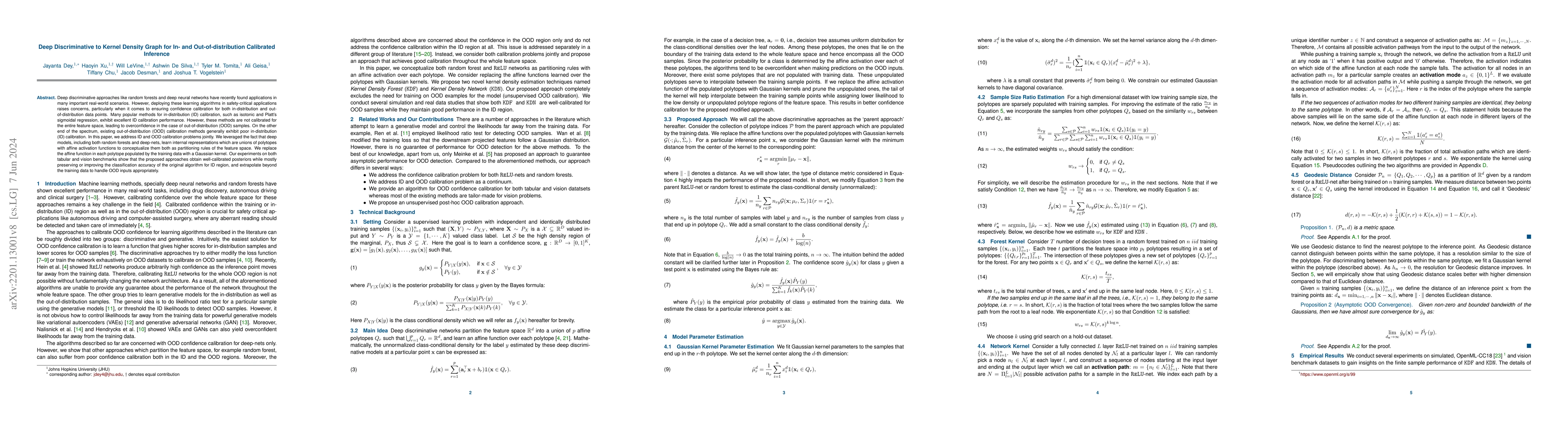 Thumbnail for Deep Discriminative to Kernel Density Graph for In- and
  Out-of-distribution Calibrated Inference