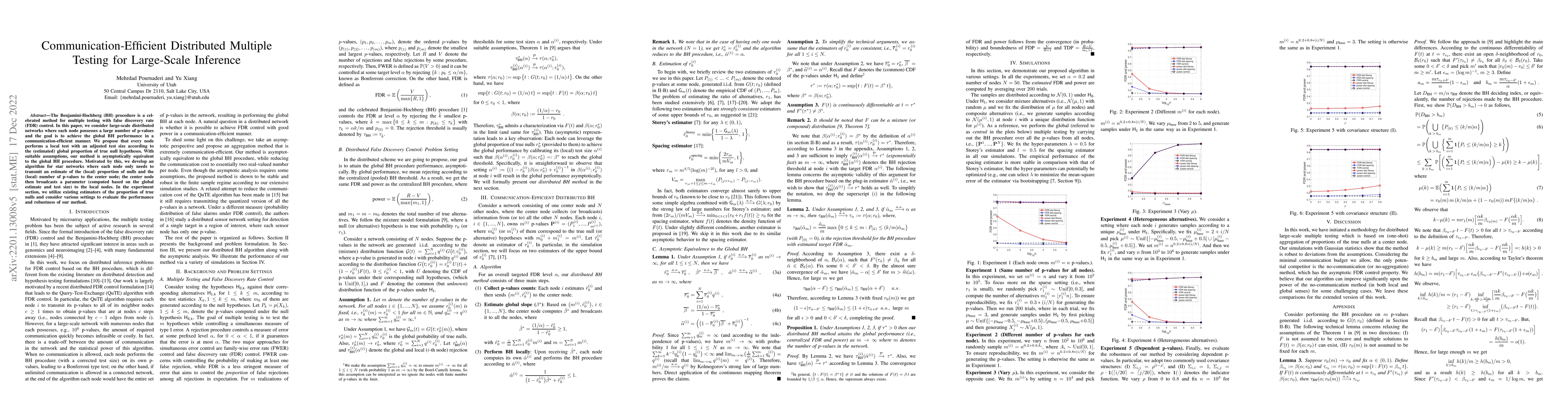 Thumbnail for Communication-Efficient Distributed Multiple Testing for Large-Scale
  Inference