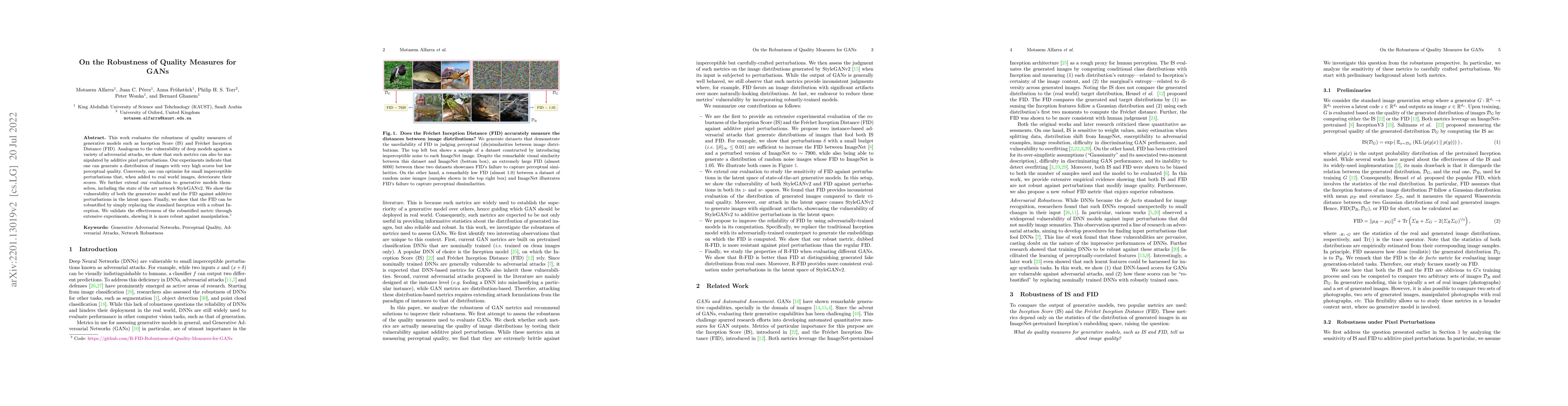Thumbnail for On the Robustness of Quality Measures for GANs