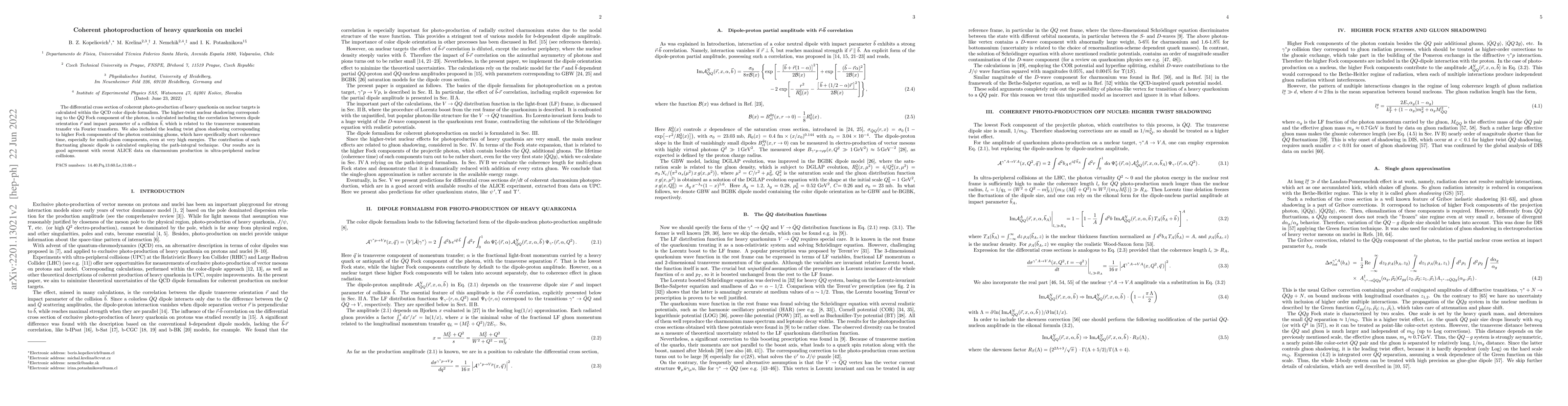 Thumbnail for Coherent photoproduction of heavy quarkonia on nuclei