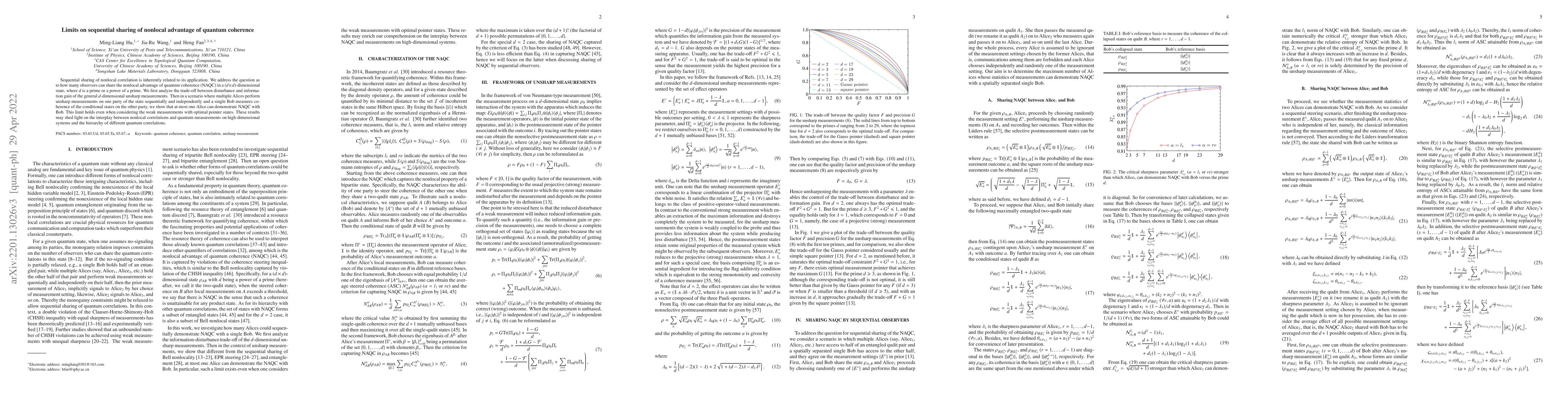 Thumbnail for Limits on sequential sharing of nonlocal advantage of quantum coherence