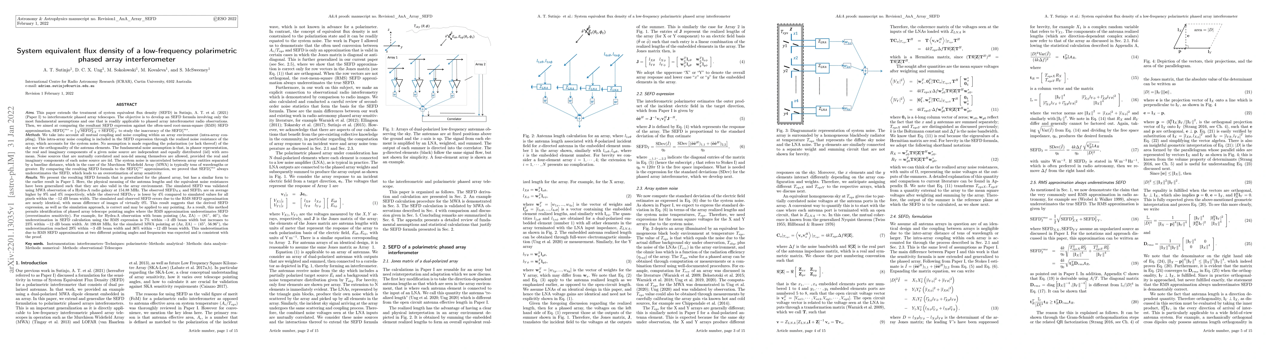 Thumbnail for System equivalent flux density of a low-frequency polarimetric phased
  array interferometer