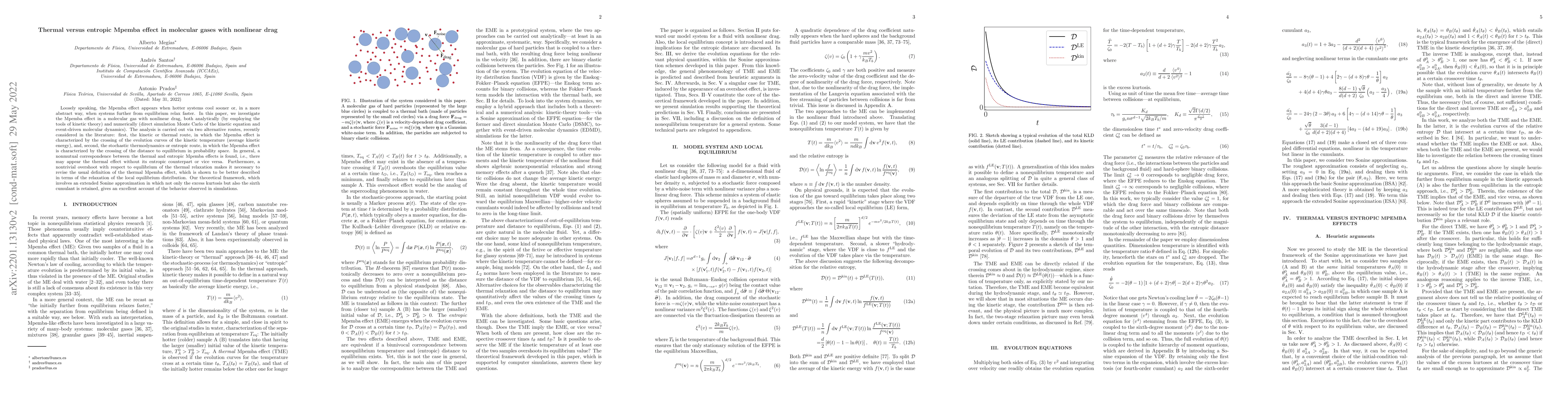 Thumbnail for Thermal versus entropic Mpemba effect in molecular gases with nonlinear
  drag