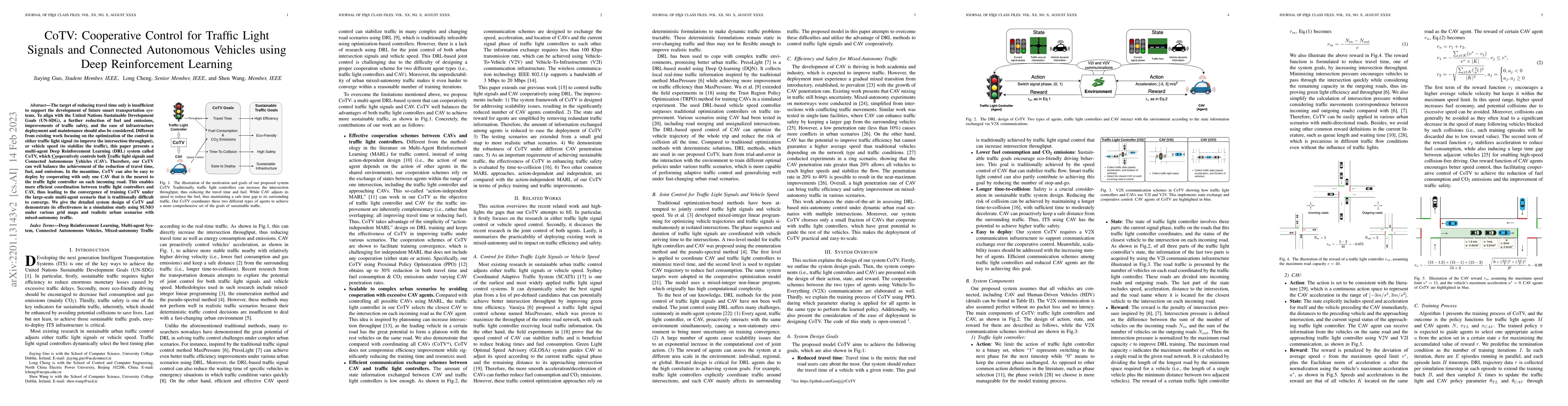 Thumbnail for CoTV: Cooperative Control for Traffic Light Signals and Connected
  Autonomous Vehicles using Deep Reinforcement Learning