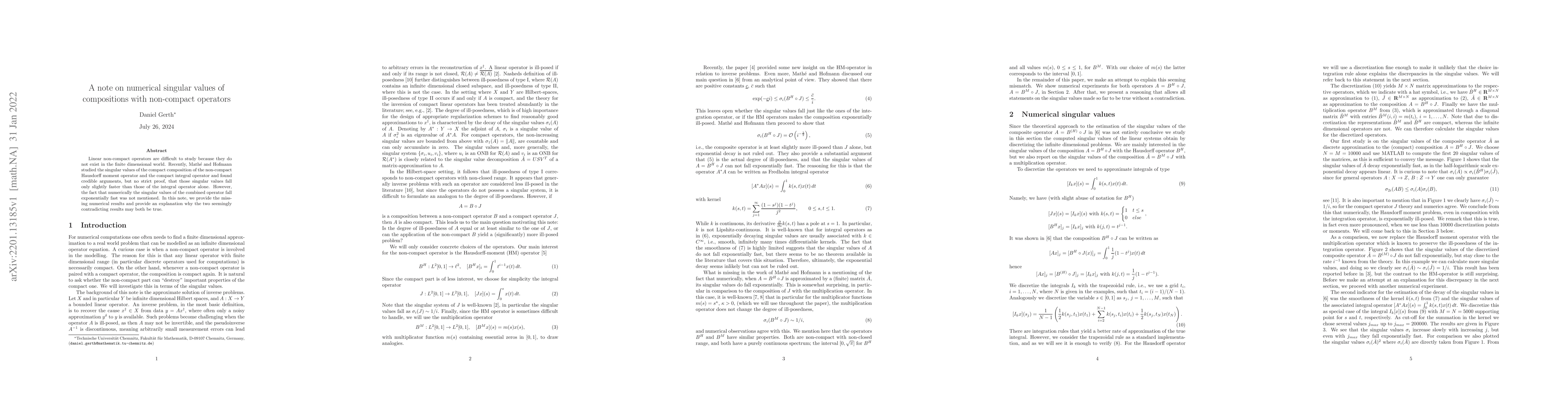 Thumbnail for A note on numerical singular values of compositions with non-compact
  operators