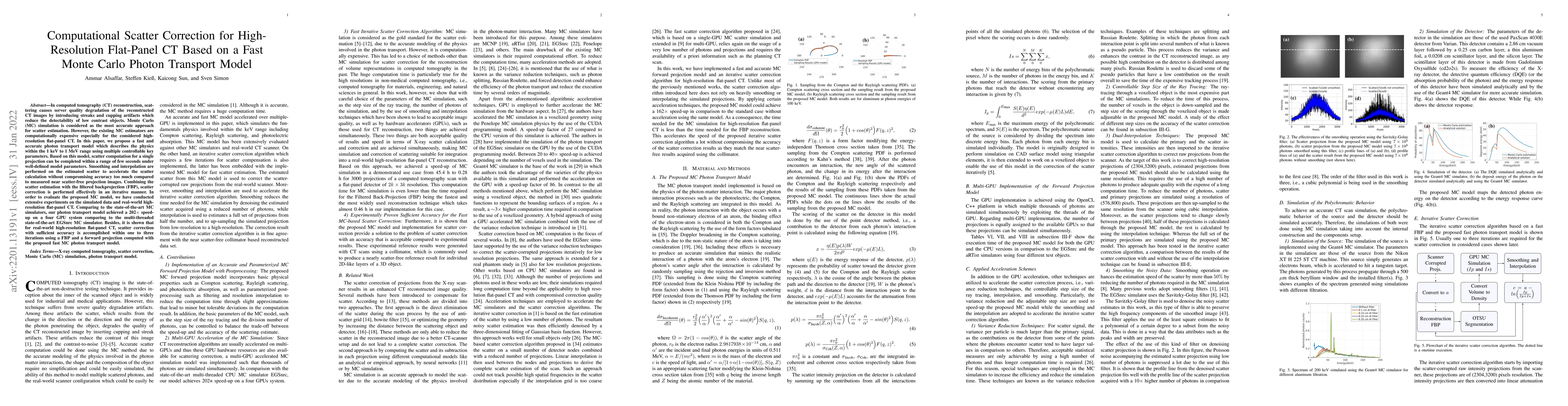 Thumbnail for Computational Scatter Correction for High-Resolution Flat-Panel CT Based
  on a Fast Monte Carlo Photon Transport Model