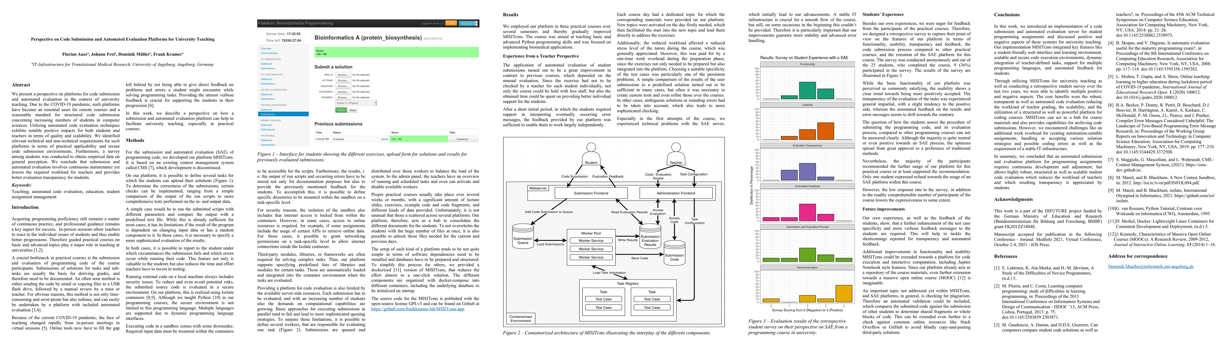Thumbnail for Perspective on Code Submission and Automated Evaluation Platforms for
  University Teaching