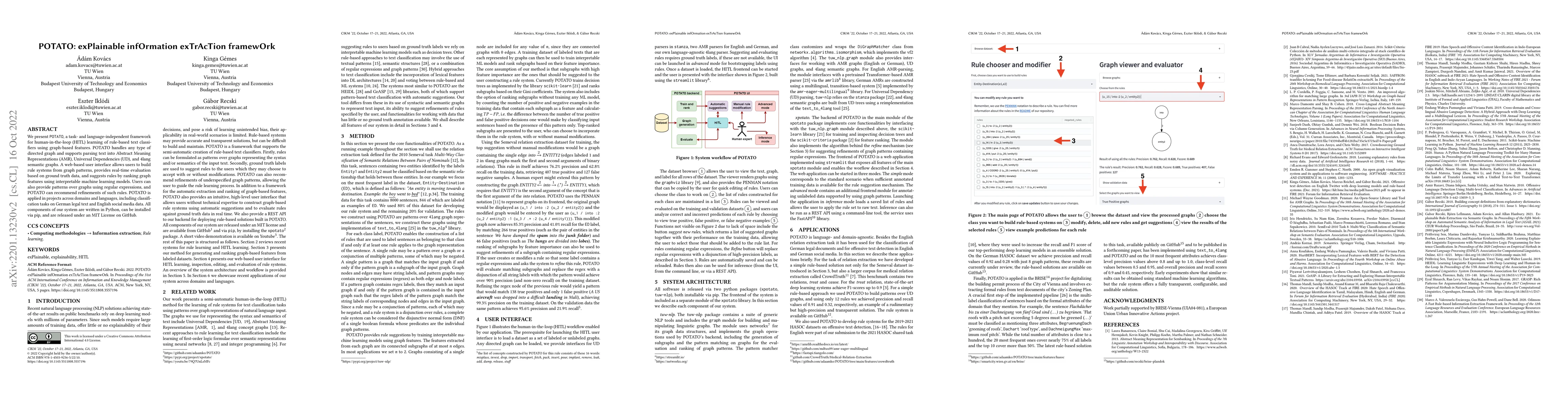 Thumbnail for POTATO: exPlainable infOrmation exTrAcTion framewOrk