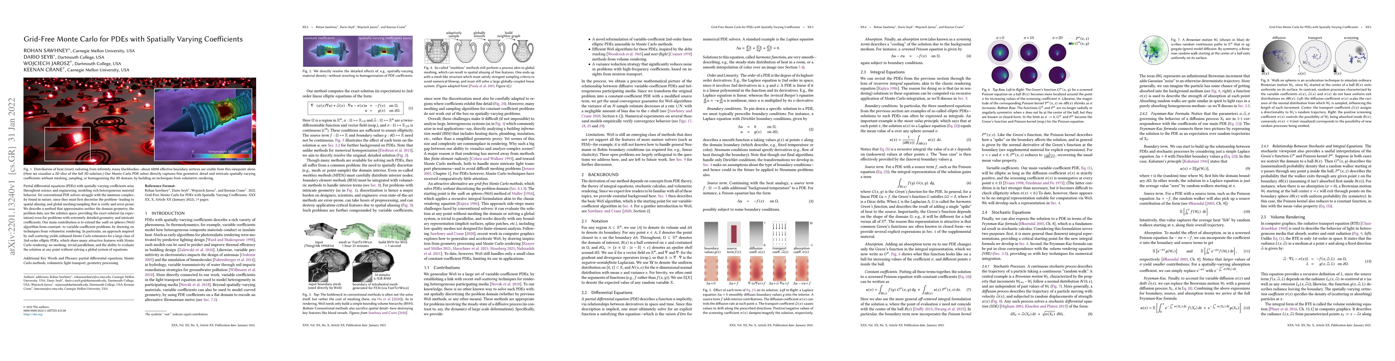 Thumbnail for Grid-Free Monte Carlo for PDEs with Spatially Varying Coefficients