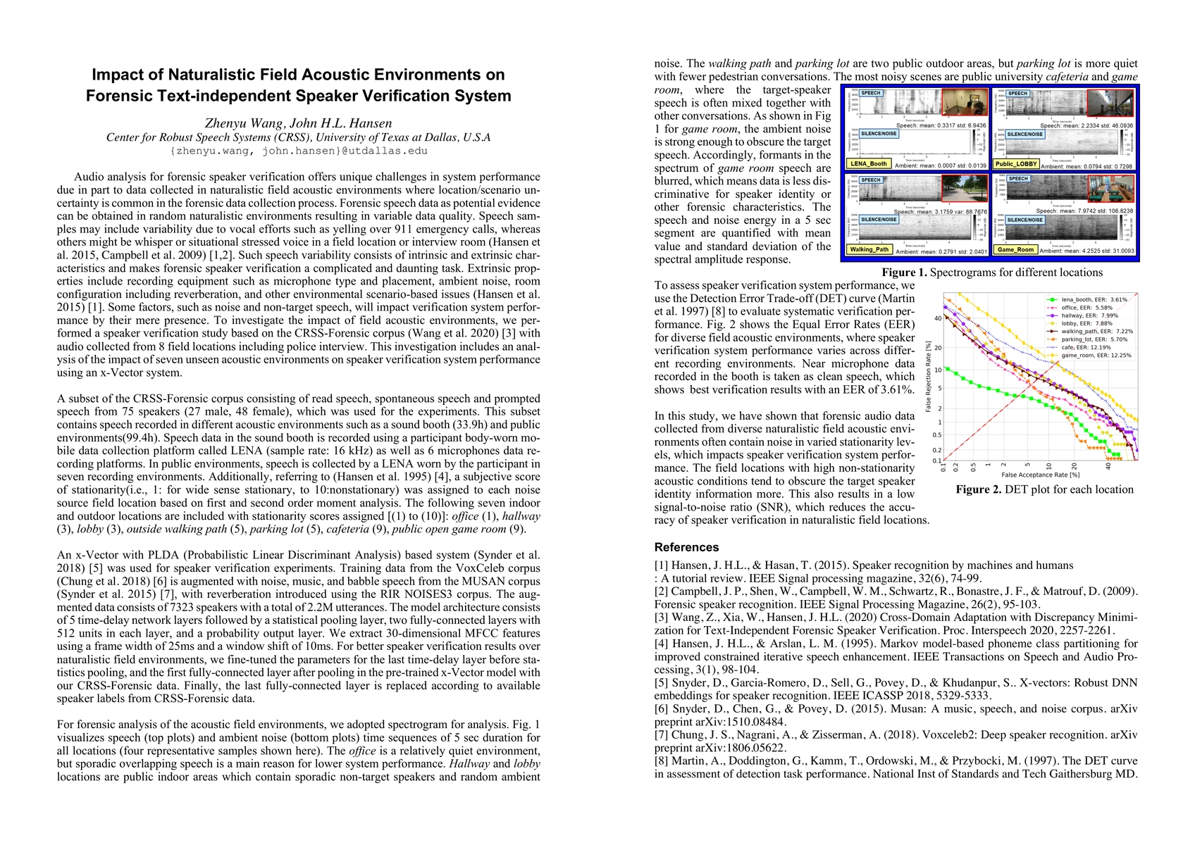 Thumbnail for Impact of Naturalistic Field Acoustic Environments on Forensic
  Text-independent Speaker Verification System