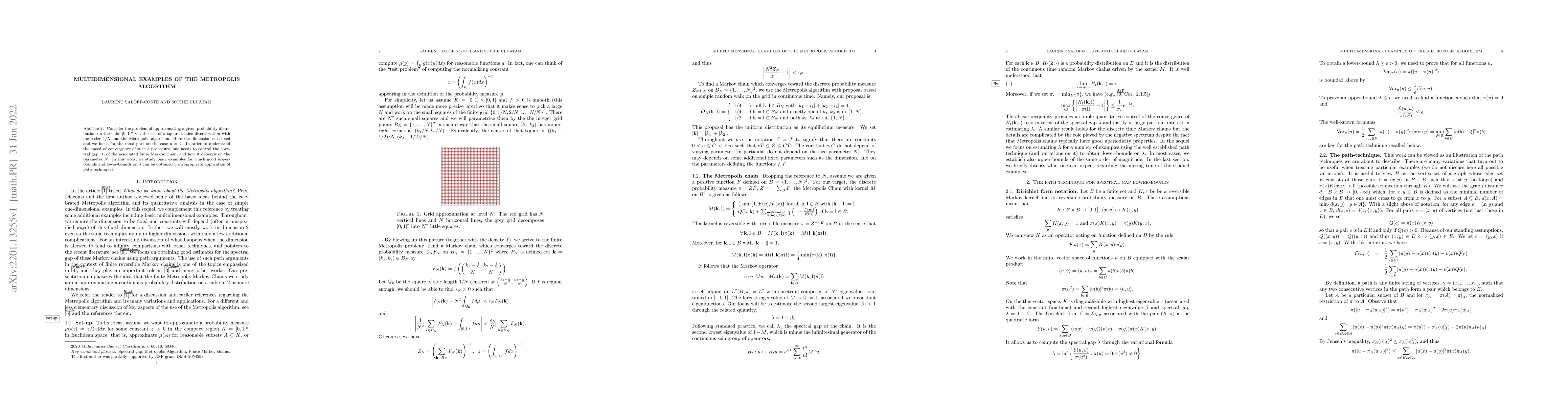 Thumbnail for Multidimensional examples of the Metropolis algorithm