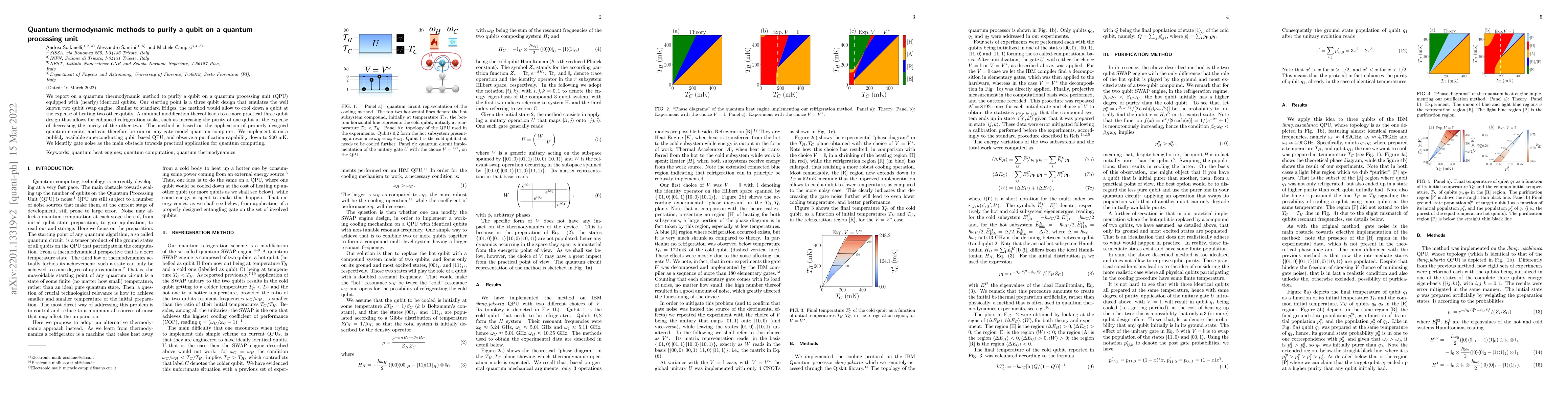 Thumbnail for Quantum thermodynamic methods to purify a qubit on a quantum processing
  unit