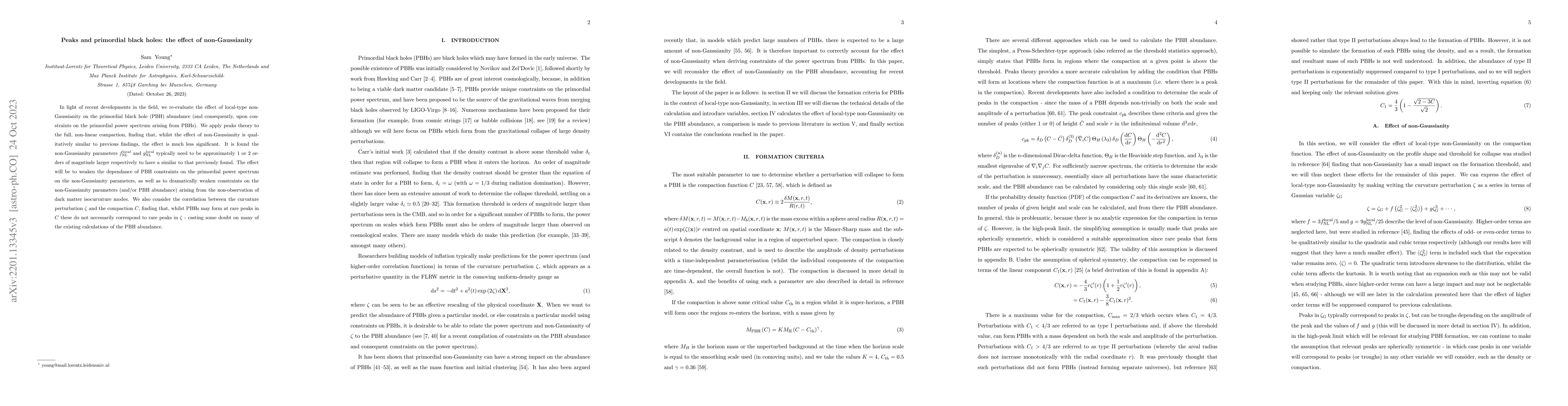 Thumbnail for Peaks and primordial black holes: the effect of non-Gaussianity