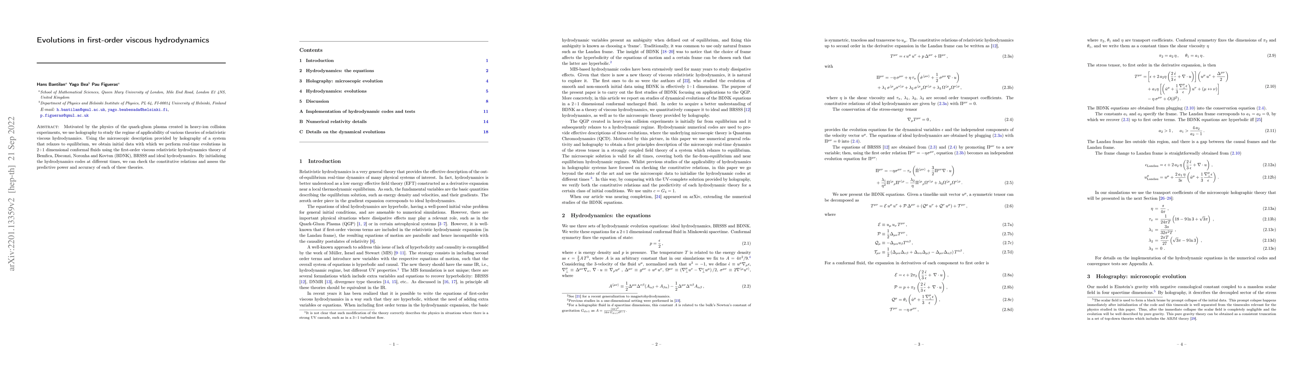 Thumbnail for Evolutions in first-order viscous hydrodynamics