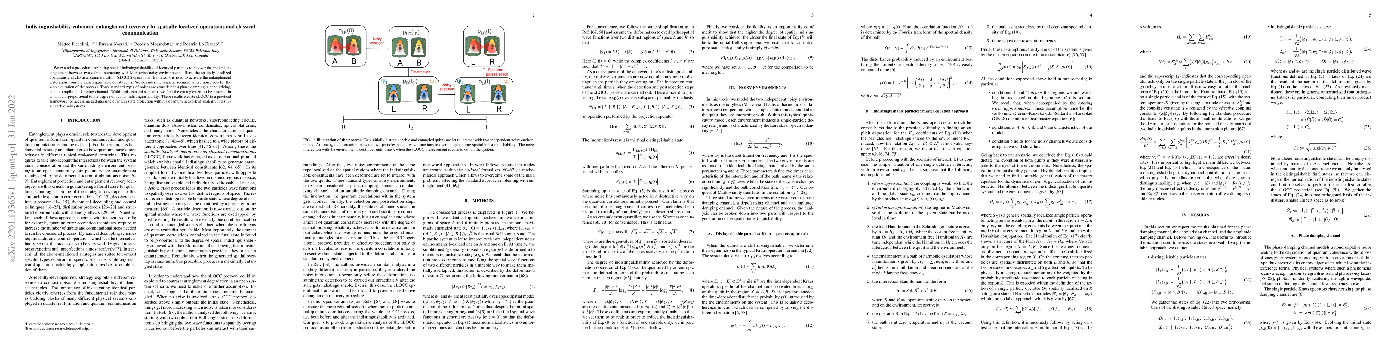Thumbnail for Indistinguishability-enhanced entanglement recovery by spatially
  localized operations and classical communication