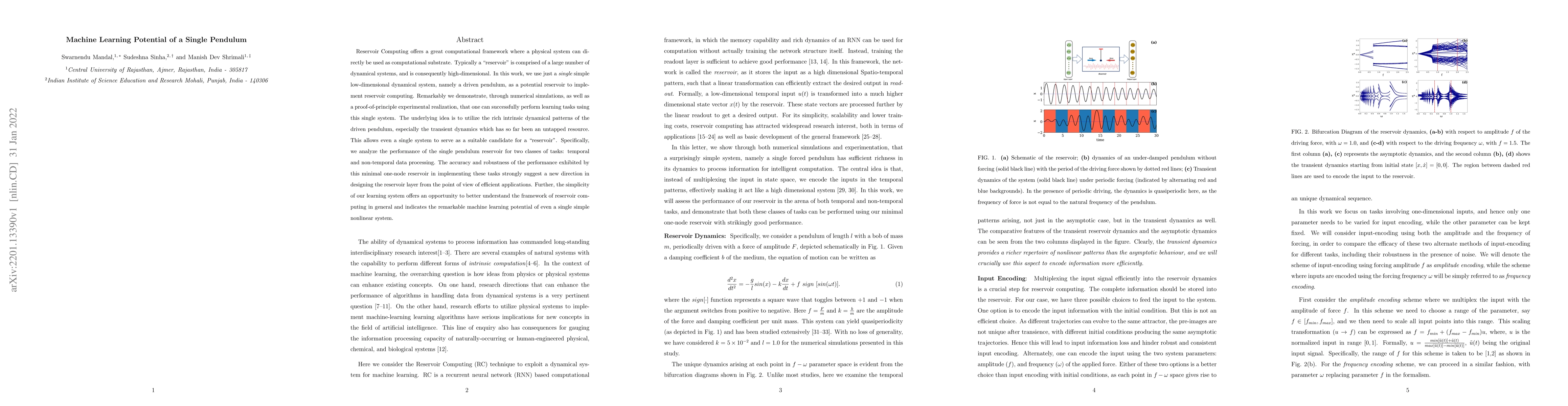 Thumbnail for Machine Learning Potential of a Single Pendulum
