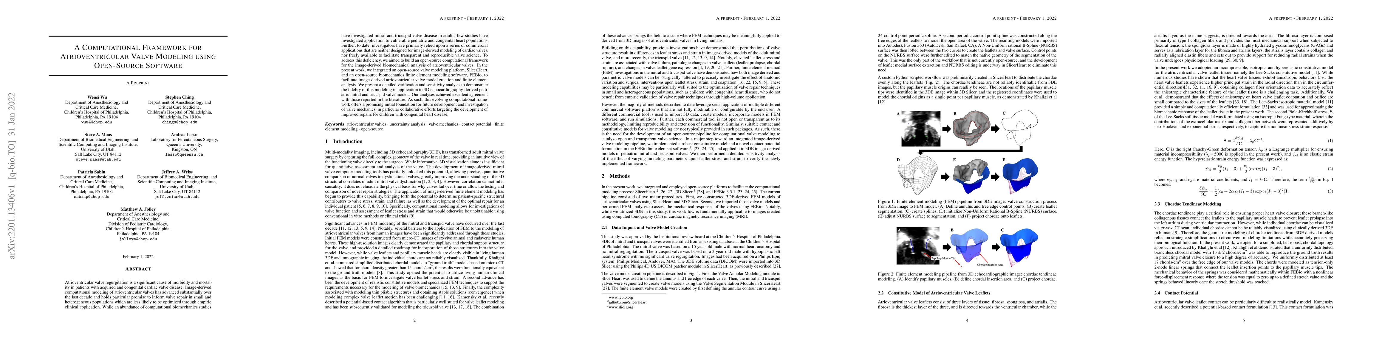 Thumbnail for A Computational Framework for Atrioventricular Valve Modeling using
  Open-Source Software