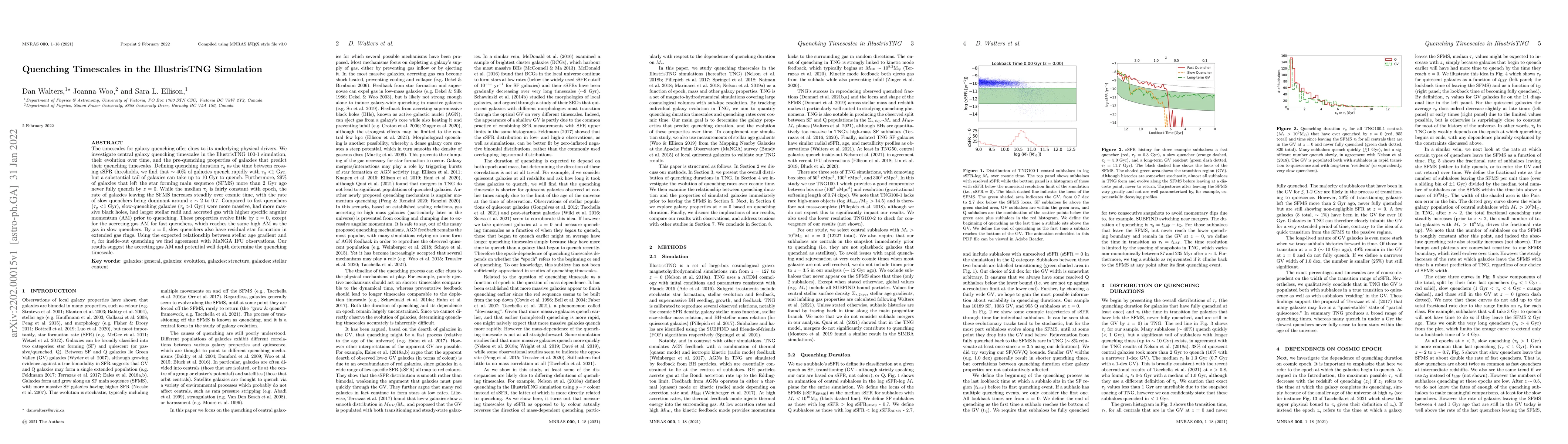 Thumbnail for Quenching Timescales in the IllustrisTNG Simulation