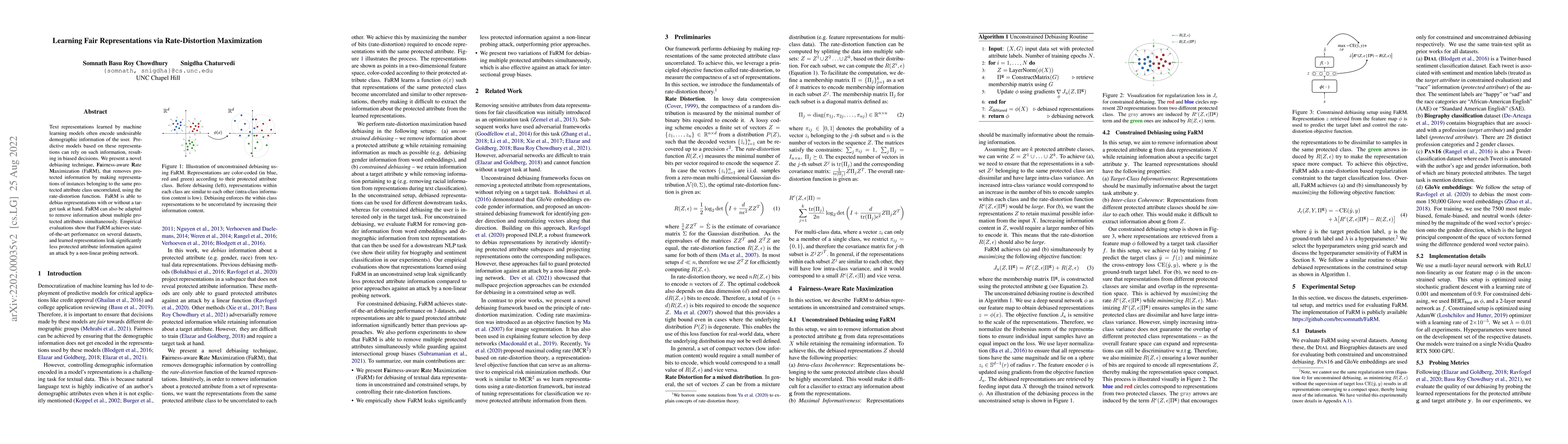Thumbnail for Learning Fair Representations via Rate-Distortion Maximization