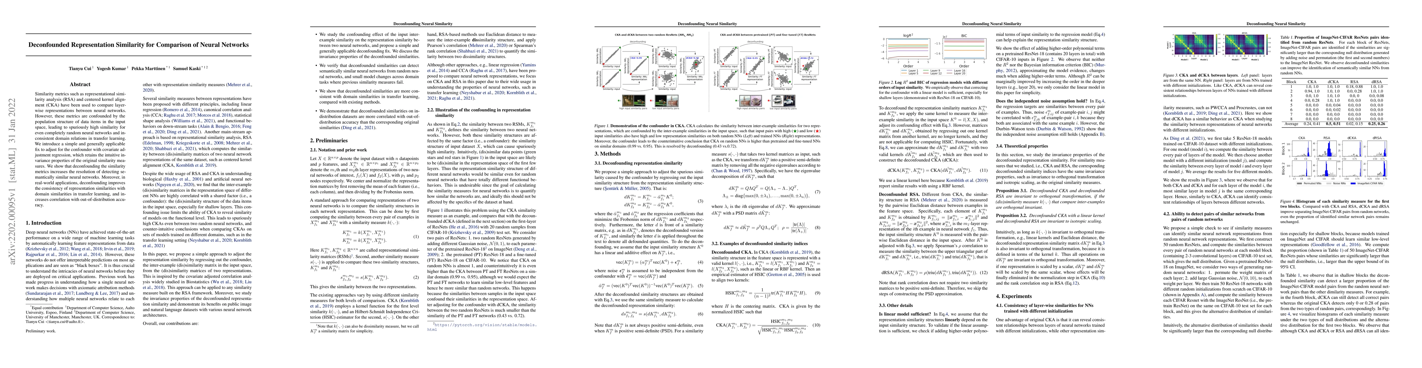 Thumbnail for Deconfounded Representation Similarity for Comparison of Neural Networks